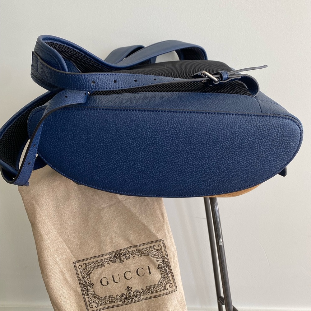 Gucci Blue Leather Backpack - Picture 14 of 15